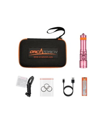 OrcaTorch D710 – Φακός Κατάδυσης 3000 Lumens | USB-C Επαναφορτιζόμενος